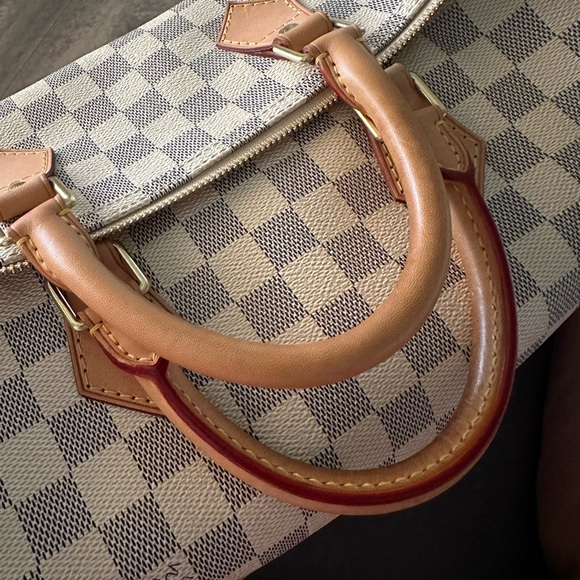 SOLD - mint 2011 Louis VUITTON 35 SPEEDY DAMIER AZUR - Picture 2 of 14